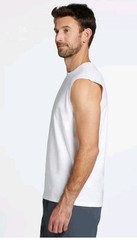 VRST ‘ MENS ‘ ESSENTIAL MUSCLE TANK GW ‘ WHITE ‘ MEDIUM – UV PROTECTION