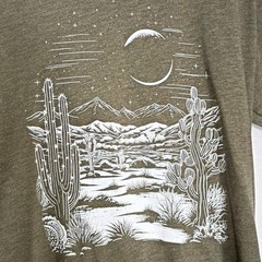 NWT Vapor Apparel Military Green Desert Night Tri Blend Crew T-shirt Men Sz Sm