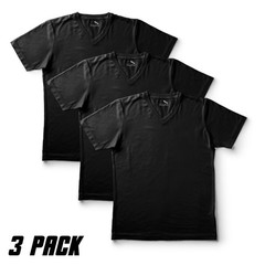 Sada T-Shirts 3-Pack Plain V-Neck T-Shirts for Men Sizes S-6XL