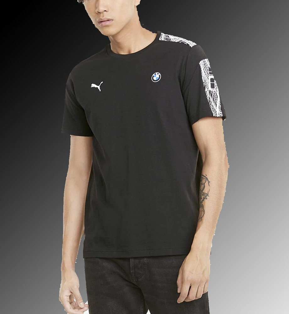 Puma BMW Motorsport T7 Black Logo T-Shirt Men’s Size XLarge