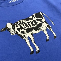 MARKET Chinatown T Shirt Mens XL Streetwear Graphic Royal Blue Cow