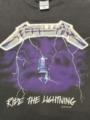 Vintage Single Stitch 1989/1987 Metallica Ride The Lightning T Shirt Men’s Large