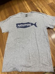 Newport RI CA Sperm Whale T Shirt Medium Mens Coastal Nautical Whale Watch