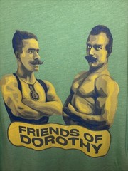 PRIDE FRIENDS OF DOROTHY VINTAGE T SHIRT MENS XL LGBTQ+ COMMUNITY BIG BEAR FOD