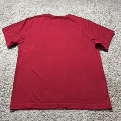 Daniel Cremieux T-Shirt Red Mens Large Pocket Dog Embroidered Classic Y2k Preppy