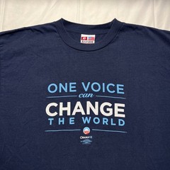 2008 Barack Obama Presidential Campaign T Shirt Mens L One Voice Double Sided