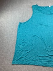 Xersion Big & Tall Tank Top T-shirt Mens 6XL Teal Blue Soft Stretch Comfortable