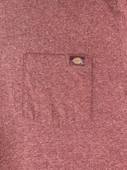 Dickies Men’s Short Sleeve Pocket Tee / Size Large / Maroon T Shirt