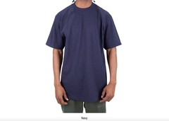 Shaka Wear Max Heavyweight Plain Cotton Crew Neck Short Sleeve Big Tall T-shirt