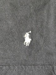 Polo Ralph Lauren Shirt Mens L Black Custom Slim Fit Crewneck Classic Logo Tee