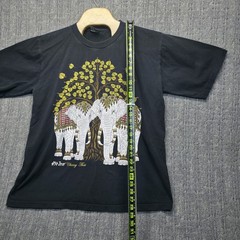 Thailand Elephant T-Shirt Men’s XL Black Chang Thai Gold Bodhi Tree Souvenir Tee