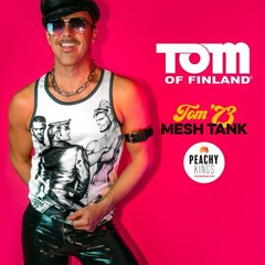 Tom of Finland Mesh Tank Top — “TOM 73” (gay, leather pants)