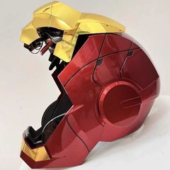 2026 Iron Man MK5 1:1 Helmet Wearable Voice-control Mask Cosplay Golden AUTOKING