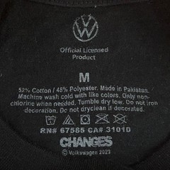 Volkswagen Racing 91 Mens Medium Black Volkswagen Golf GTI MK2 Graphic T-Shirt