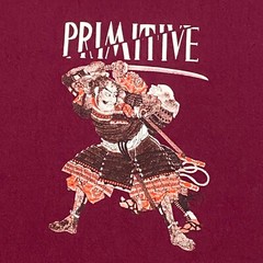 Primitive Skateboarding Shirt Mens Large Red (Plum) Short Sleeve Streetwear Tee
