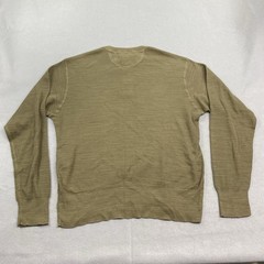 Buck Mason Shirt Mens Large Olive Daybreak Rower Thermal Knit Henley Long Sleeve