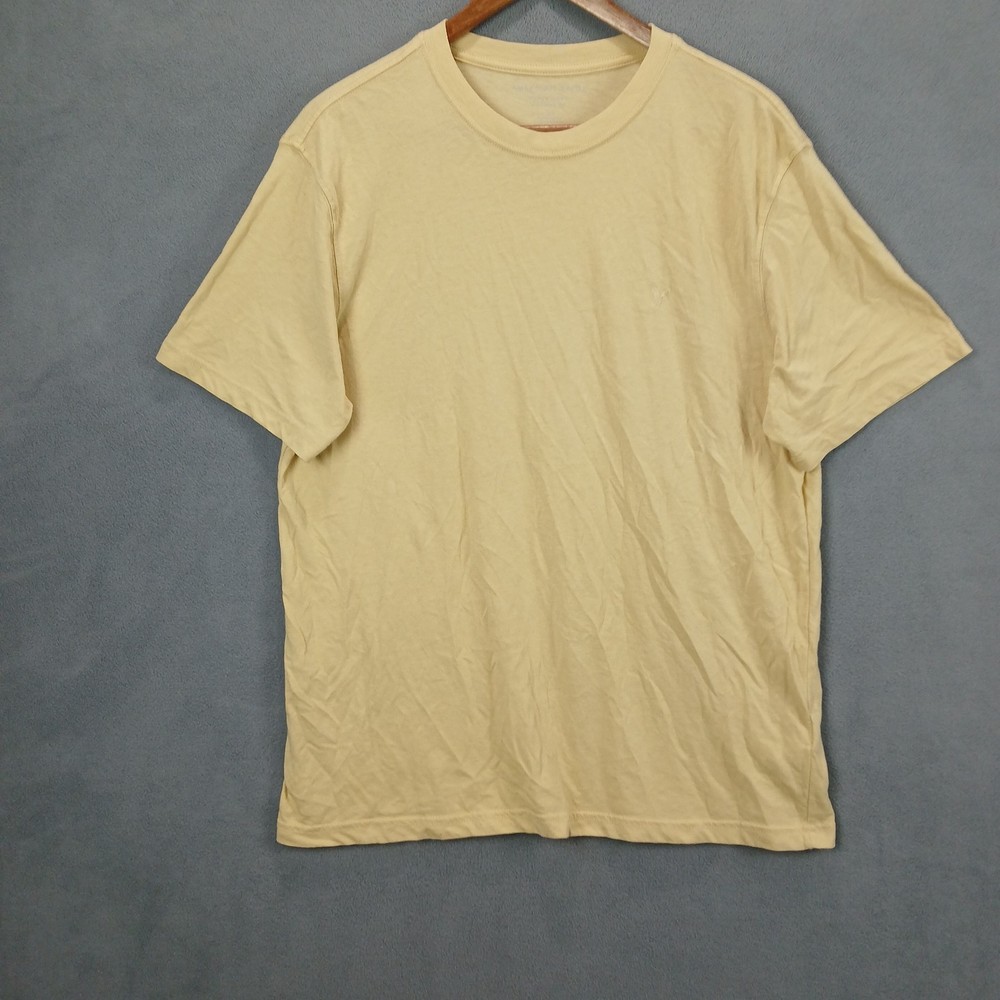 American Eagle Outfitters Super Soft Icon T Shirt Mens Large Yellow Standard Fit