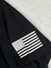 Under Armour HEATGEAR T-Shirt Men’s 3XL Black Loose Fit Freedom American Flag