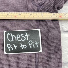 Eddie Bauer Mens Plum Waffle Knit Thermal Crew Neck Long Sleeve Shirt Large