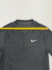 Nike Men Dri-FIT Dark Gray Polo Size M Regular Fit Moisture Wicking
