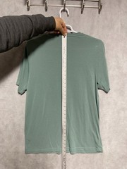 FREE FLY Shirt Men XL Green Henley Performance Bamboo Active Workout Gym Tee
