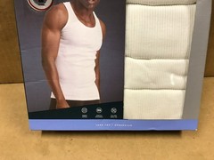 NIB Perry Ellis Portfolio 4-Pack Tank Tops – White – Men’s Size Large