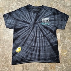 Travis Scott Astroworld Shirt Mens Large Blue Tie Dye 2018 Festival Houston