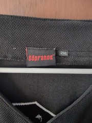 Vintage The Sopranos Tony #1 Black Baseball Jersey Size 2XL HBO Exclusive
