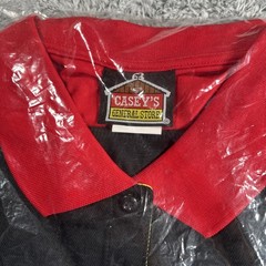 Casey’s General Store Black 100% Cotton Polo Employee Work Shirts Adult SZ 2XL