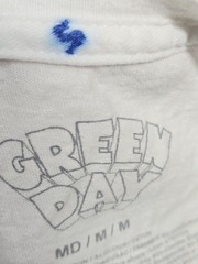Vintage Green Day White Dookie T Shirt Men’s M Airplane Cotton Band Rock Style