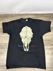 Vintage 1987 Screen Stars Rainmakers Tornado T-Shirt Men’s L Black Graphic Tee