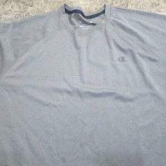 Champion Double Dry Shirt Mens 2XL Sports Short Sleeve Crew Neck Pullover Gray