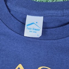 Prairie Mountain Alaska American Tradition Navy Blue Single Stitch TShirt Mens L