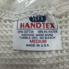 1970s/80s Handtex Vintage Heavyweight Thermal Shirt Waffle Size Medium NOS