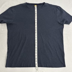 Banana Republic Luxury Touch Crew Shirt Solid Navy Blue T-Shirt ✅ Sz Large Tall