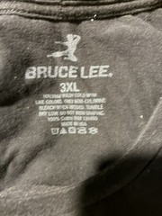 Bruce Lee Graphic Tee Men’s 3XL Black Crew Neck Short Sleeve Knit Cotton