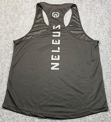 NELEUS ‘Dry Fit Logo Muscle’ Mesh Tank Top Men’s M Gym Workout Exercise Blk NEW!