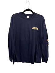 Madison River Brewing Co Long Sleeve T Shirt M Navy Blue Belgrade MT Beer NWOT