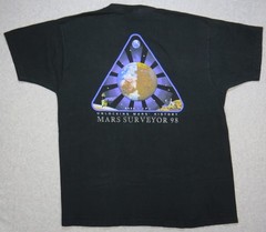 MARS SURVEYOR 98 MISSIONS-Climate Orbiter Polar Lander VINTAGE T shirt XL RARE