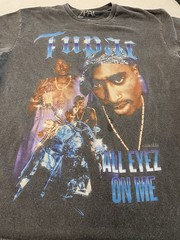 LOT OF 2 – TUPAC Rap Size Small/Medium T-Shirt Trust Nobody / All Eyez On Me