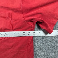 Duluth Trading Co Relaxed Fit Longtail T Shirt Mens Large Red Chest Pocket
