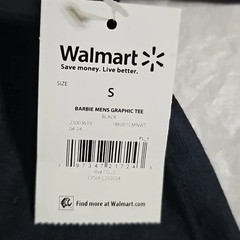 Barbie Men’s Logo Graphic Short Sleeve Black T-Shirt Size Small New