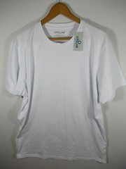 NEW City Lab Solid White T-Shirt Men 3XL Stretch Slim Fit