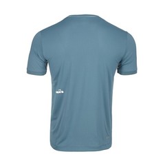diadora Icon Crew Neck Short Sleeve Athletic T-Shirt Mens Blue Casual Tops 18026
