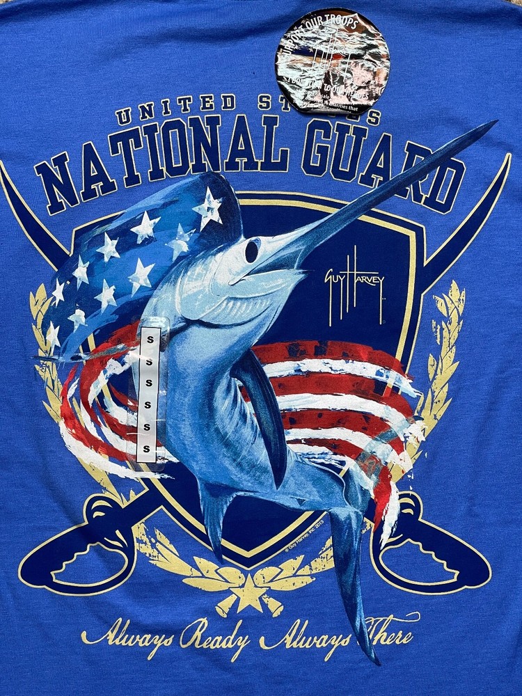 NWT GUY HARVEY US NATIONAL GUARD T Shirt, NEVER WORN – Size Small