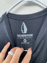 Tachunt Fish Men’s M Beheaded Tee Navy Blue Medusa Tri Blend Material Casual NEW