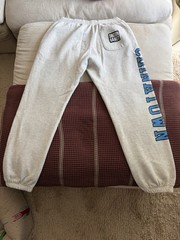 Chinatown Market CUNY City Tech Gray Graphic Jogger Sweatpants Drawstring Cuffs