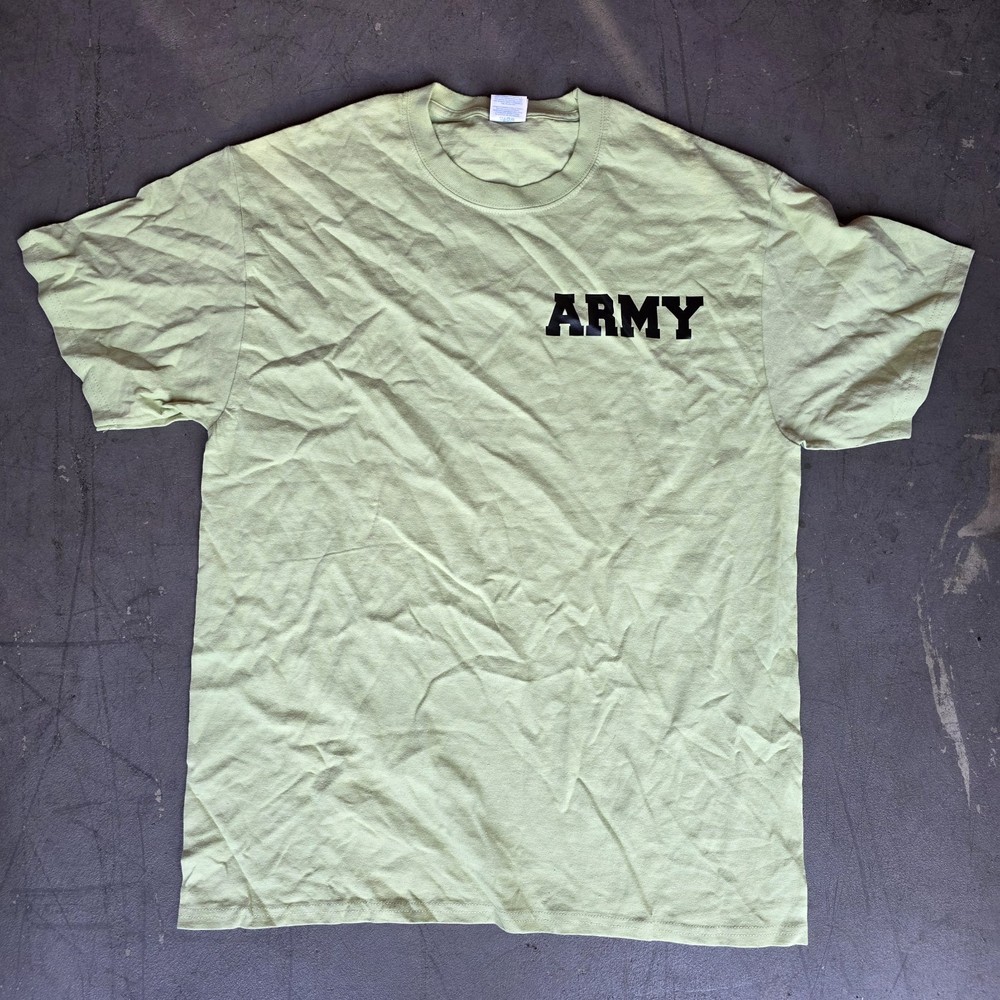 ARMY US ARMY distressed & faded Tee shirt t-shirt sz L