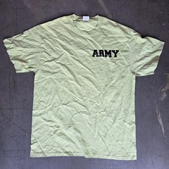 ARMY US ARMY distressed & faded Tee shirt t-shirt sz L