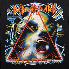 Vintage The Roxx Shirt Mens Large Black Def Leppard Hysteria Rock Band Cotton